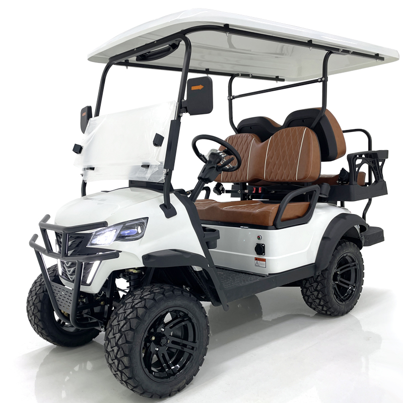 Carro de golf estilo B 2+2 asientos blanco 