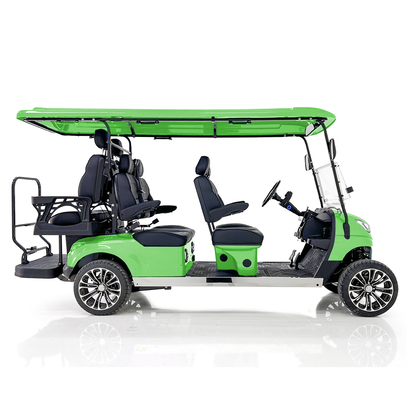 Carro de golf Aerfa 4+2 plazas verde hierba