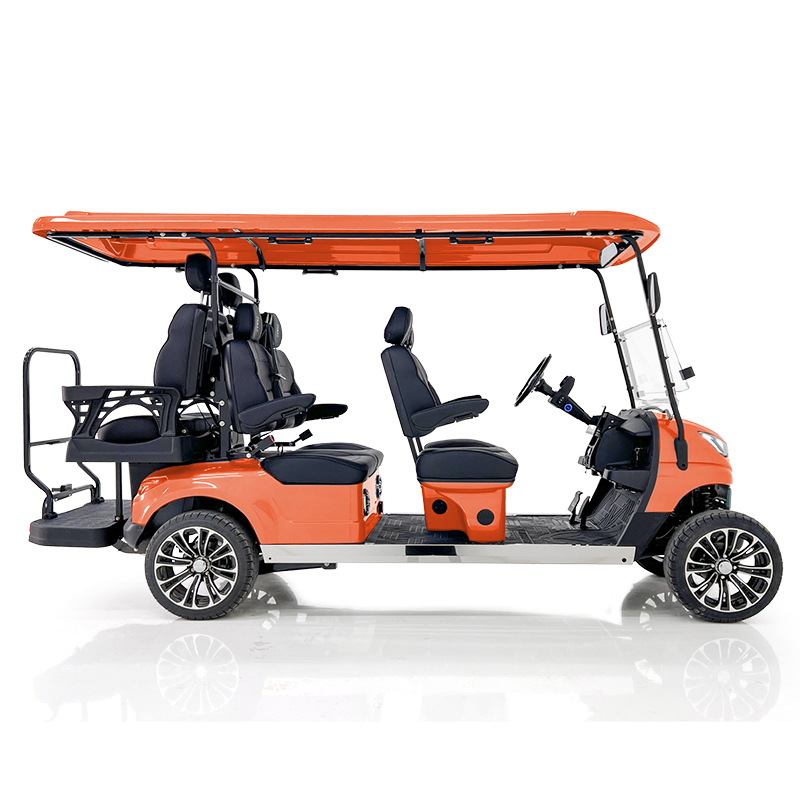 Carro de golf Aerfa 4+2 plazas naranja