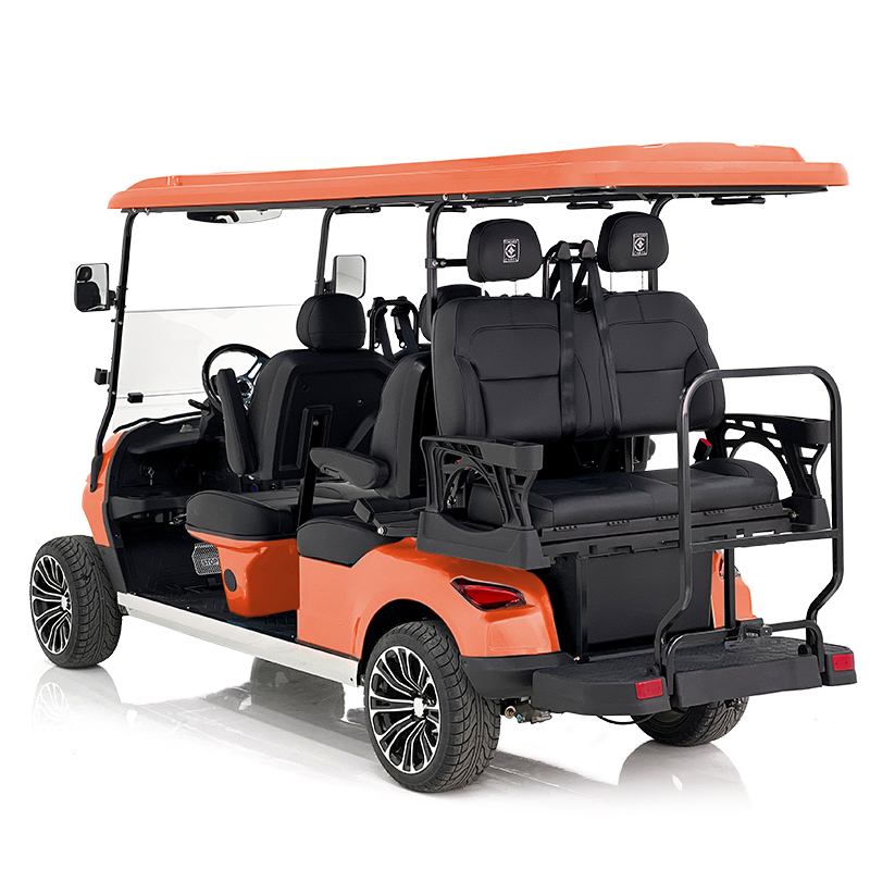 Carro de golf Aerfa 4+2 plazas naranja