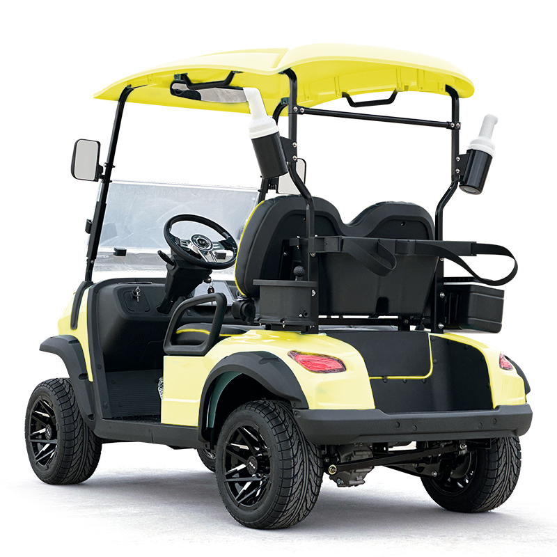 Carro de golf estilo C 2 asientos amarillo