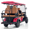 Carro de caza estilo H 4+2 plazas rosa rojo