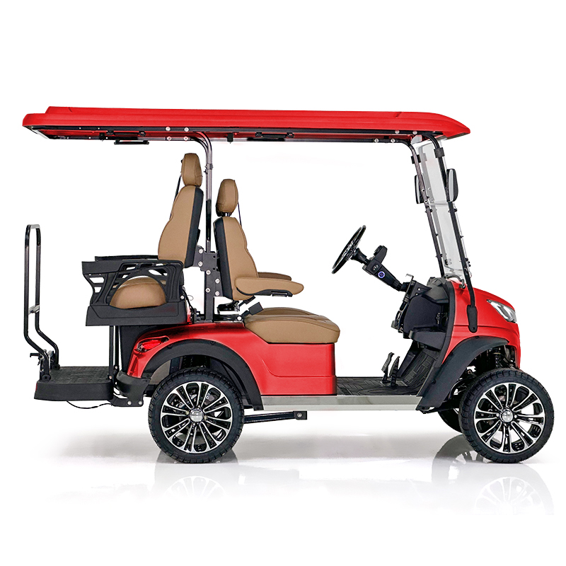 Carro de golf Style Aerfa 2+2 plazas rojo