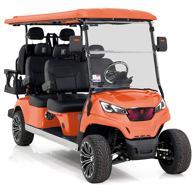 Carro de golf Aerfa 4+2 plazas naranja